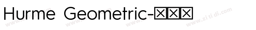 Hurme Geometric字体转换